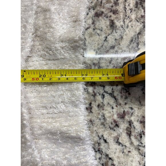 Unbranded Womens Medium Ivory Fuzzy Textured Tunic Sweater Longsleeve - Picture 6 of 6